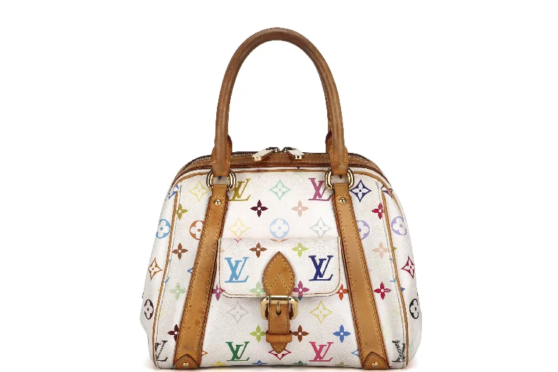 LOUIS VUITTON PRISCILLA MM (SP0096) MULTICOLOR WHITE MONOGRAM GOLD HARDWARE, NO DUST COVER