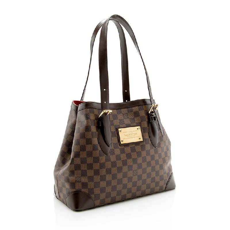 Louis Vuitton Damier Ebene Hampstead MM Tote (23435)