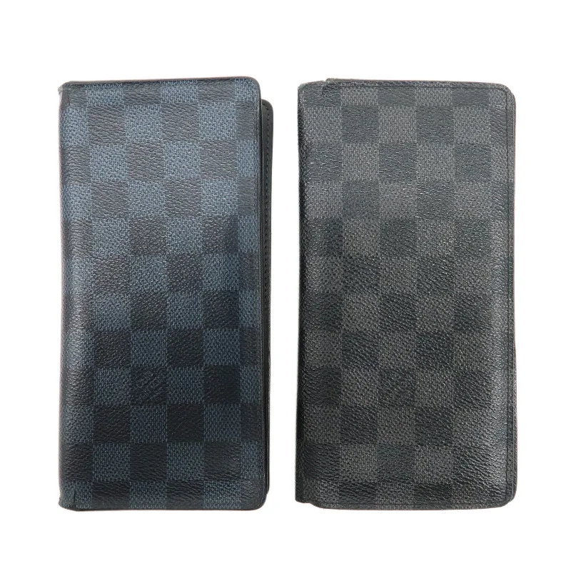 Louis Vuitton Damier Portefeuille Set of 2 Wallet N62665 N63212