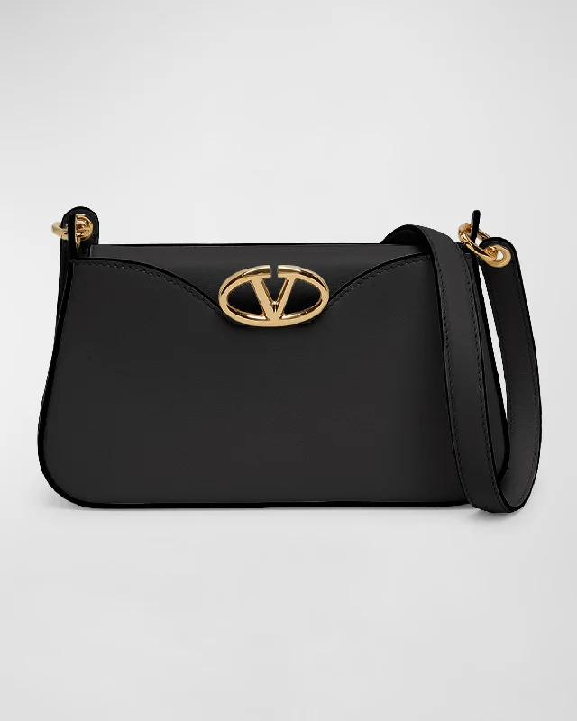 The Bold VLOGO Calfskin Leather Crossbody Bag