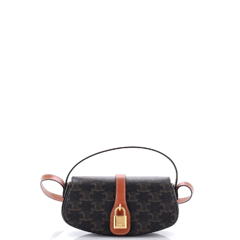 Tabou Clutch with Strap Triomphe Coated Canvas