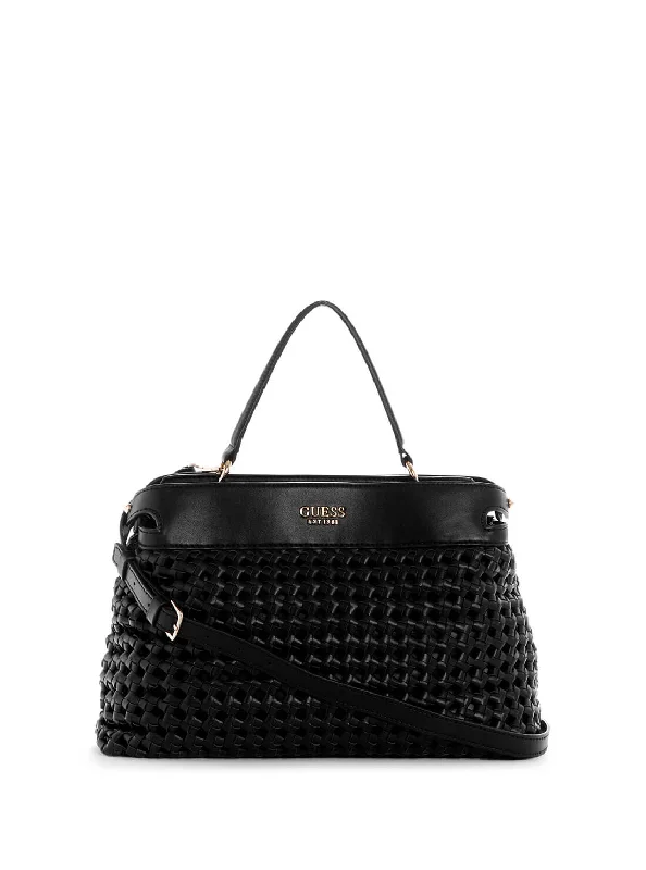 Guess bags for a statement-making fashion lookBlack Sicilia Crossbody Satchel Bag