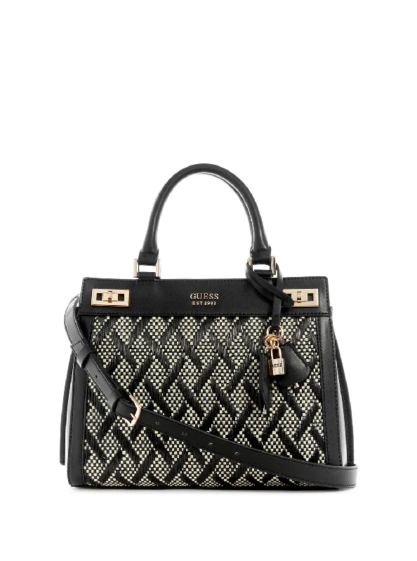 Black Katey Luxury Satchel Bag