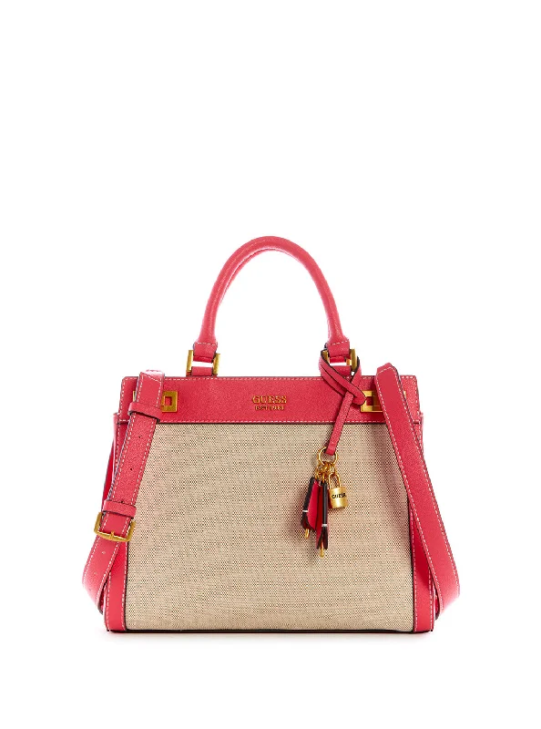 Guess bags under $100Camelia Pink Katey Canvas Luxury Satchel