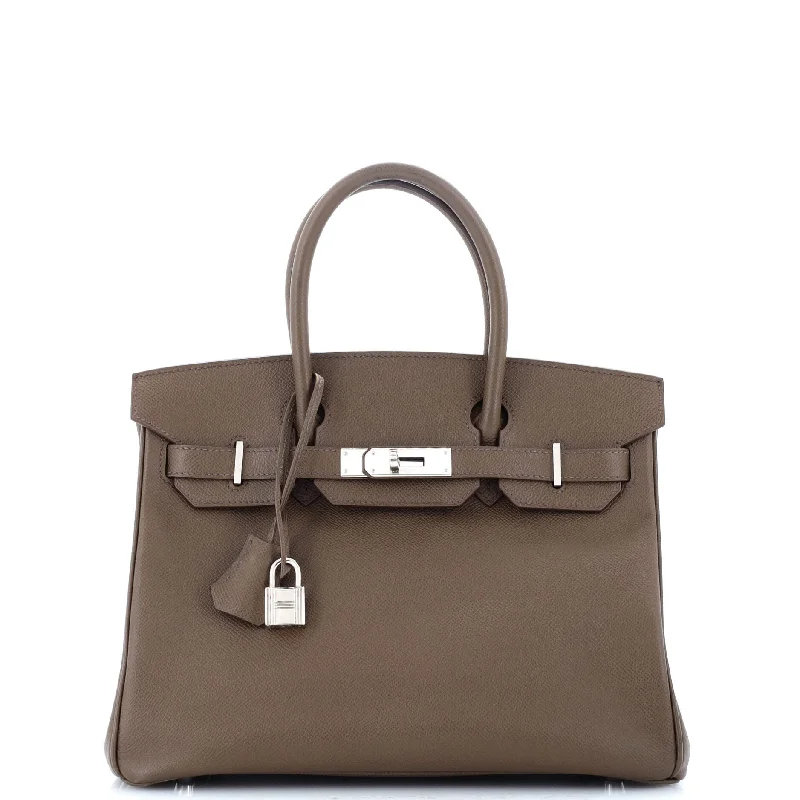 Birkin Handbag Toundra Epsom with Palladium Hardware 30