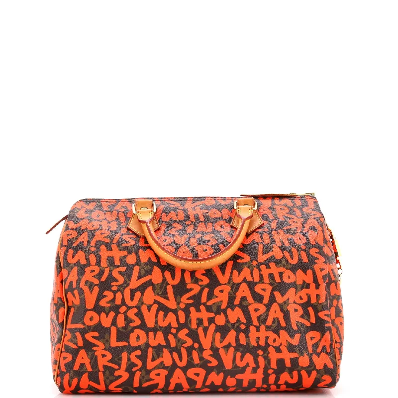 Speedy Handbag Limited Edition Monogram Graffiti 30