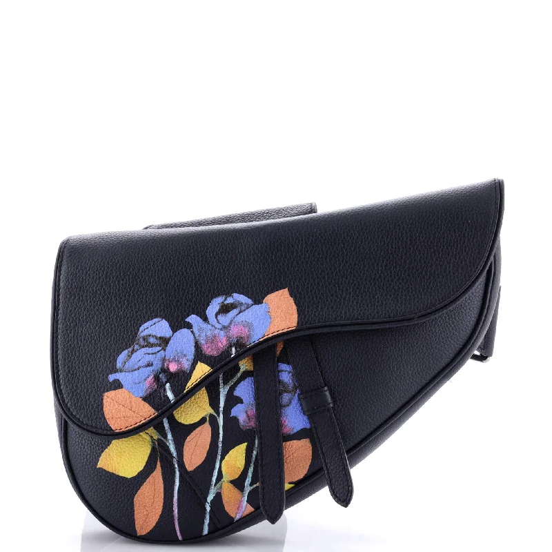 Alex Foxton Floral Saddle Crossbody Bag Printed Leather