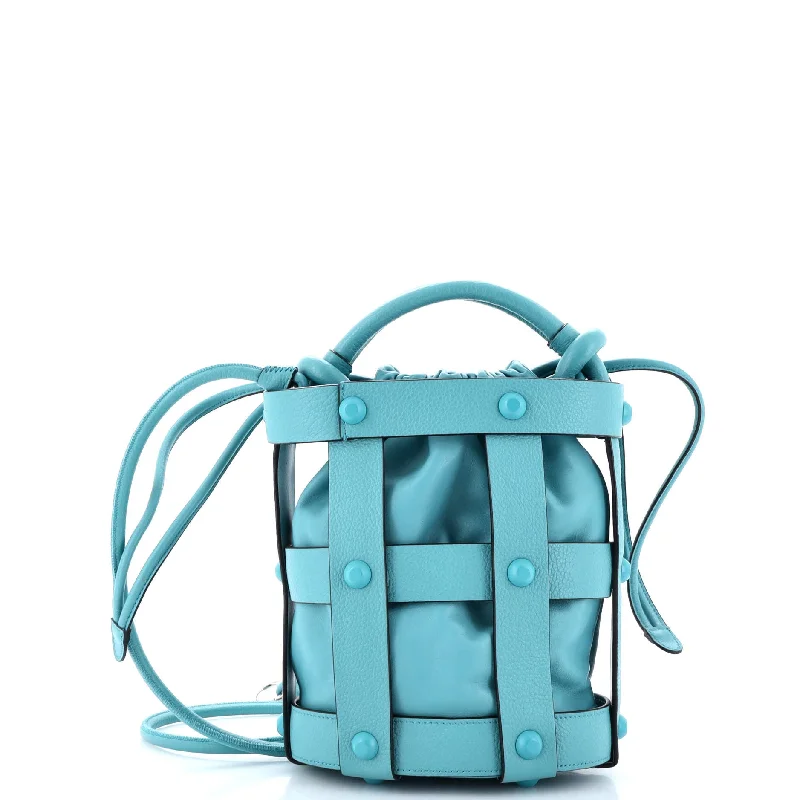 Cage Bucket Bag Leather Small