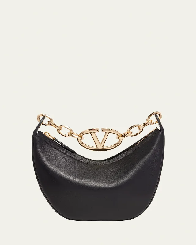 VLOGO Mini Moon Calfskin Top-Handle Bag