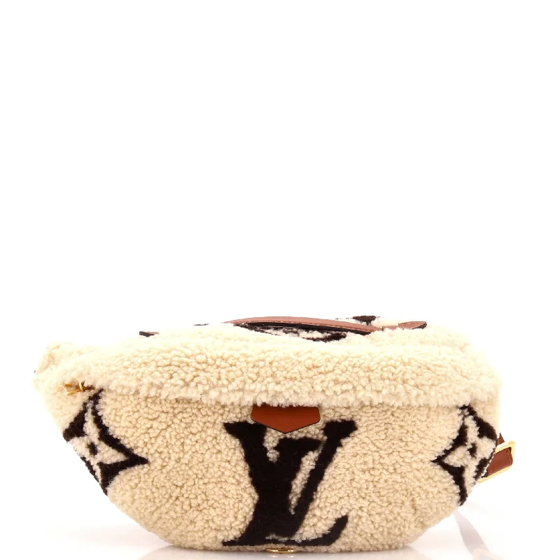 Bum Bag Monogram Giant Teddy Fleece