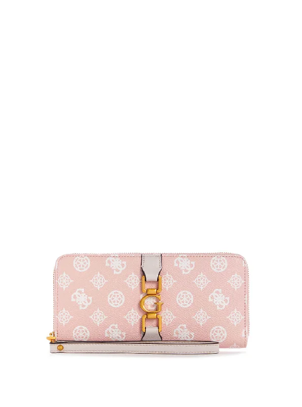 Pink Briana Logo Large Wallet