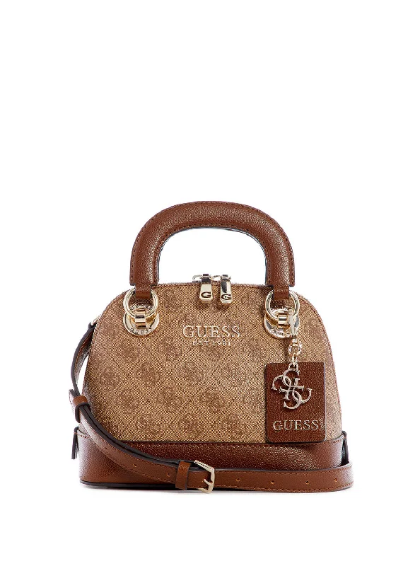 Guess bags with signature logo designBrown Cathleen Small Dome Satchel