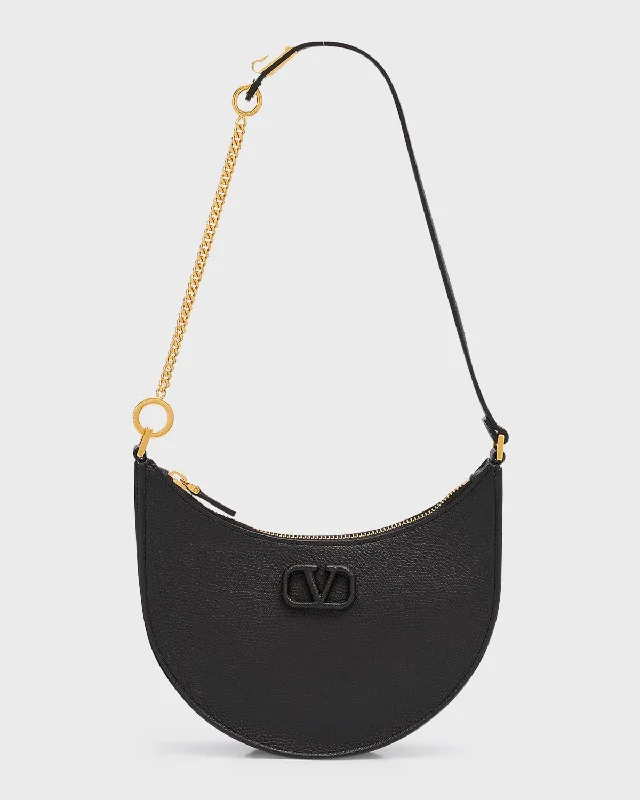 VLOGO Mini Leather Hobo Shoulder Bag