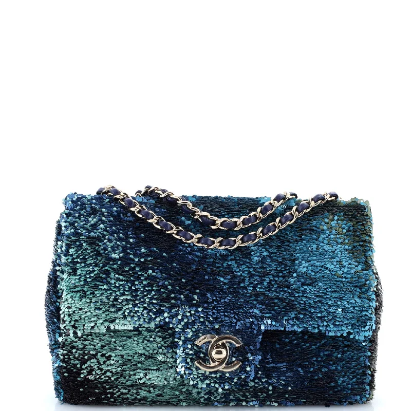 Flap Bag Multicolor Sequins Medium