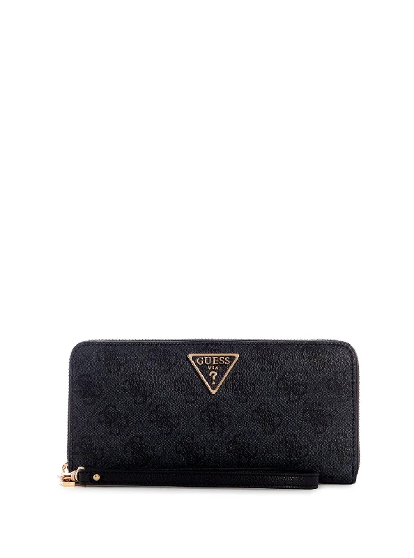 Black Laurel Large Wallet