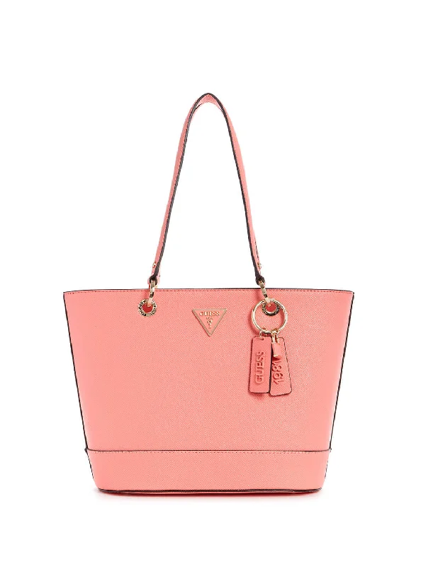 Guess bags with unique patternsPink Noelle Small Elite Tote Bag