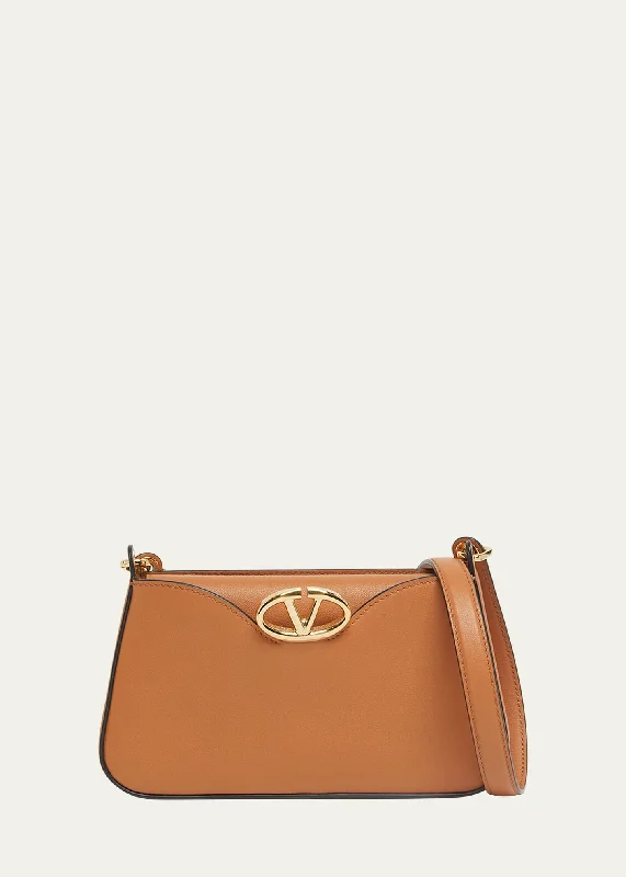 The Bold VLOGO Calfskin Leather Crossbody Bag