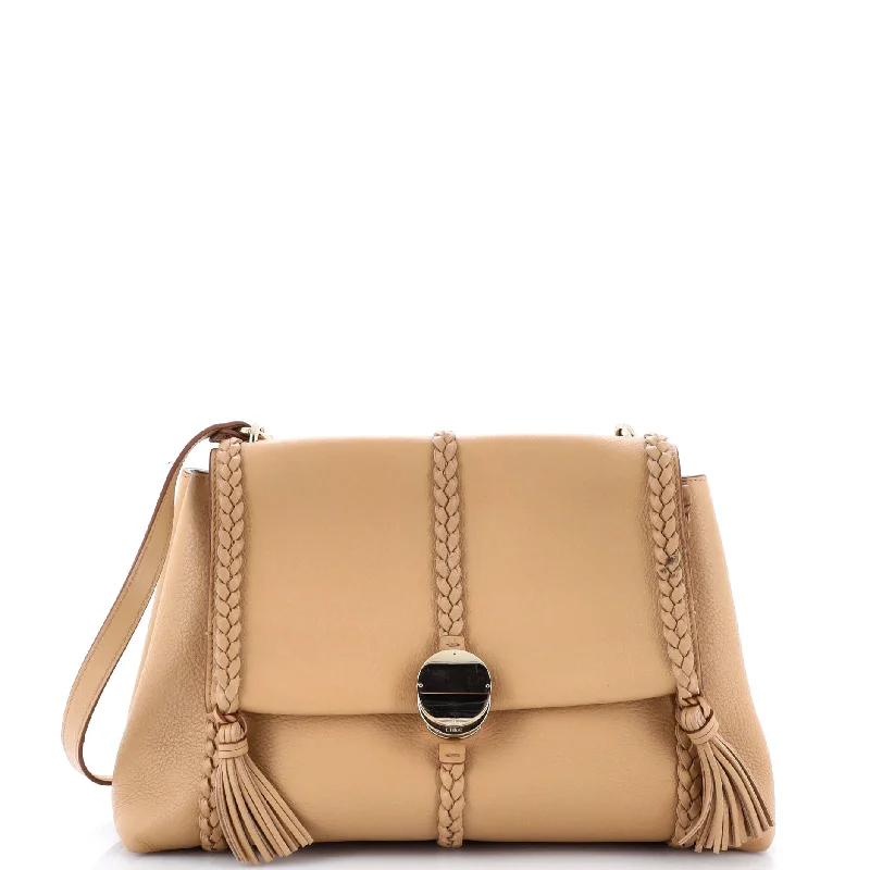 Penelope Soft Shoulder Bag Leather Medium