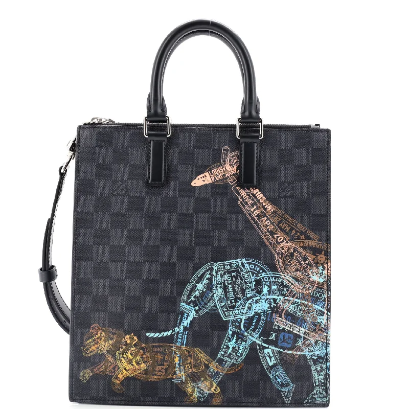 Sac Plat Cross Bag Limited Edition Wild Animals Damier Graphite