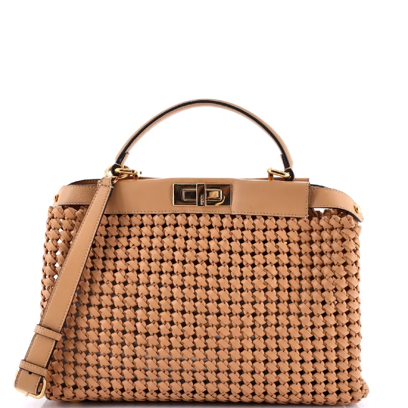 Peekaboo Bag Woven Nappa Leather Regular