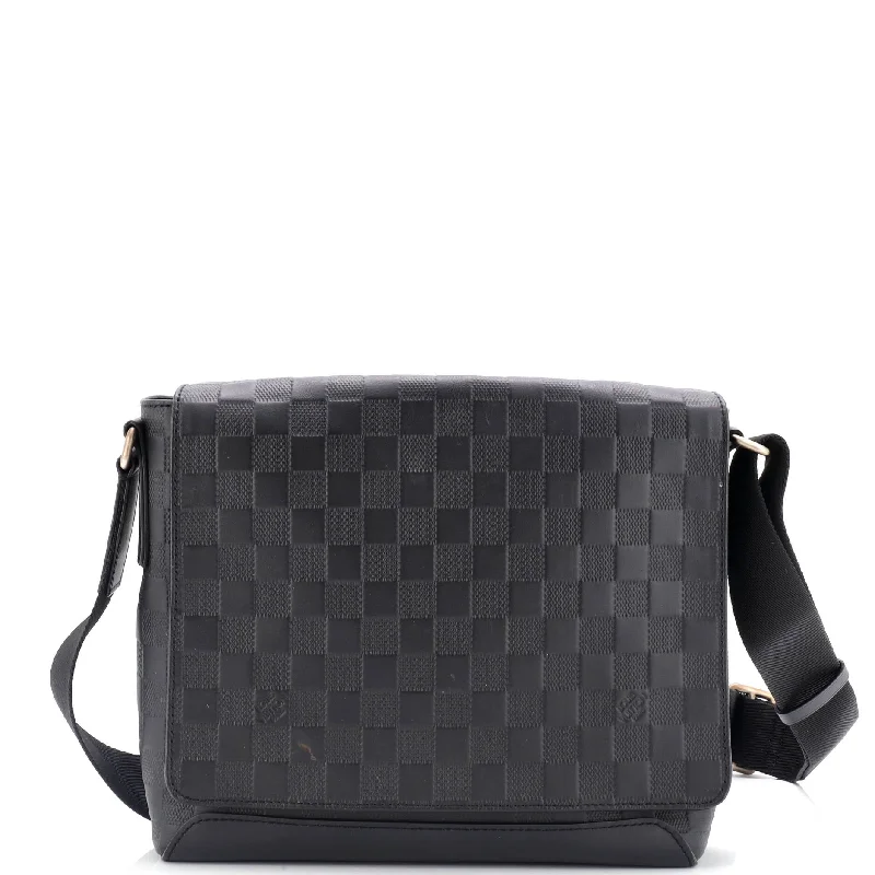 District NM Messenger Bag Damier Infini Leather PM