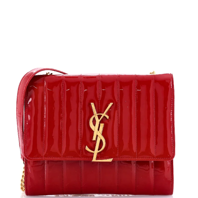 Vicky Wallet on Chain Vertical Quilted Patent