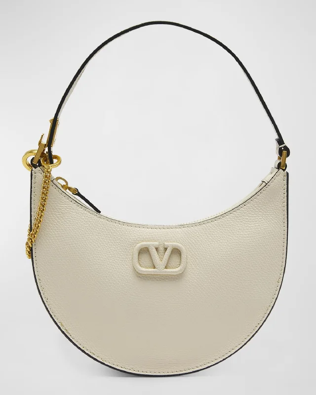 VLOGO Mini Leather Hobo Bag