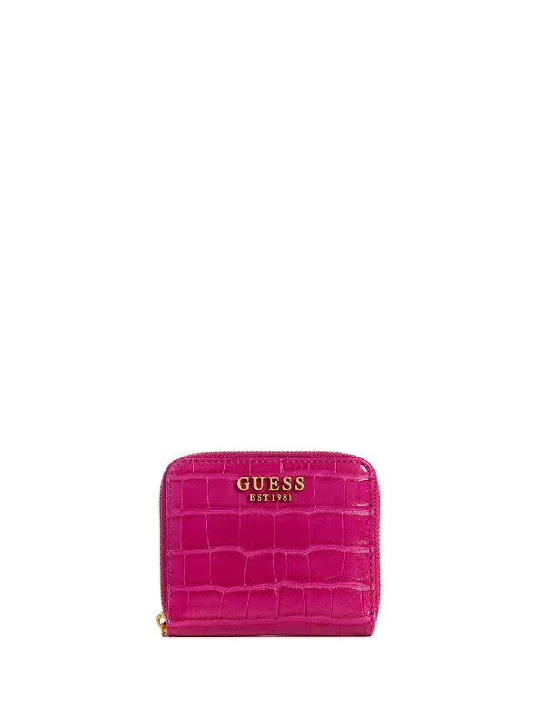 Boysenberry James Croco Small Wallet