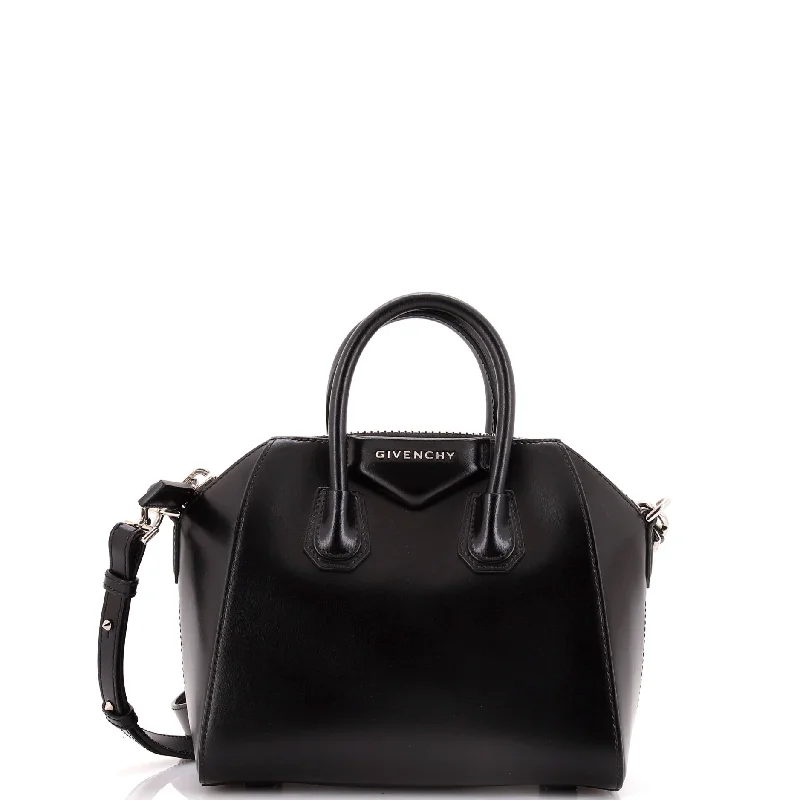 Antigona Bag Glazed Leather Mini