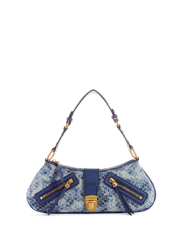 Denim Logo Belle Vintage Shoulder Bag