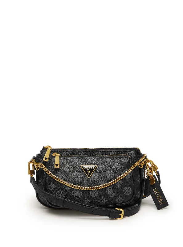 Black Logo Arie Crossbody Bag