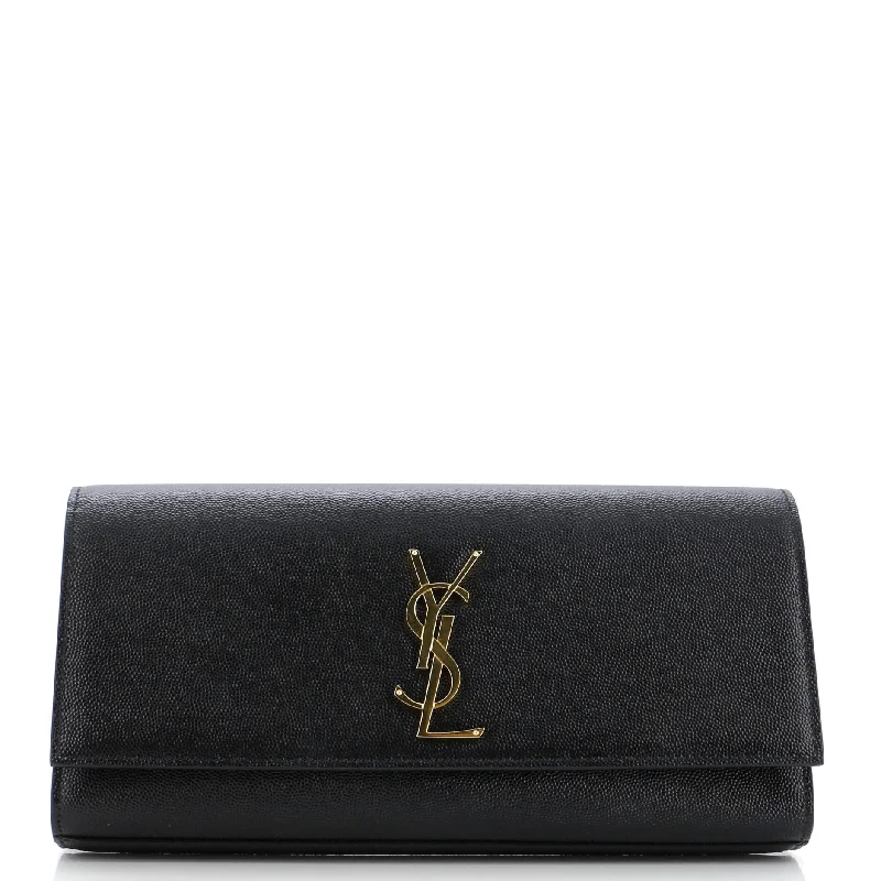 Classic Monogram Clutch Leather Long