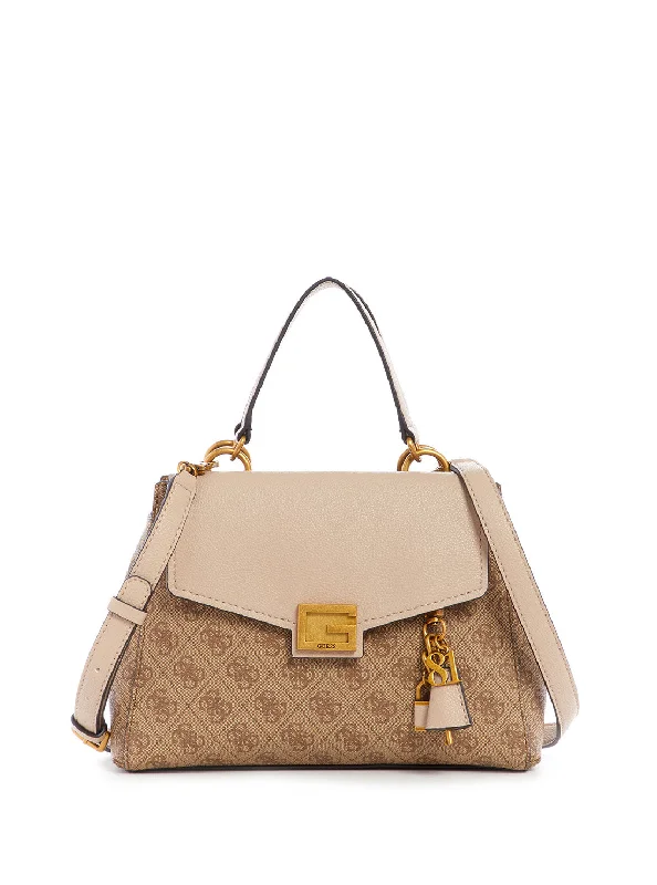 Latte Logo Valy Satchel Bag