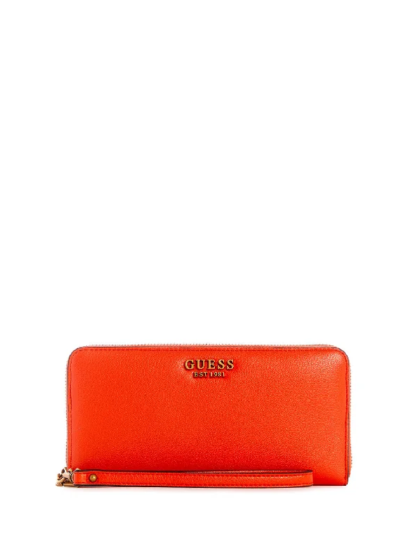 Orange Kristle Large Wallet