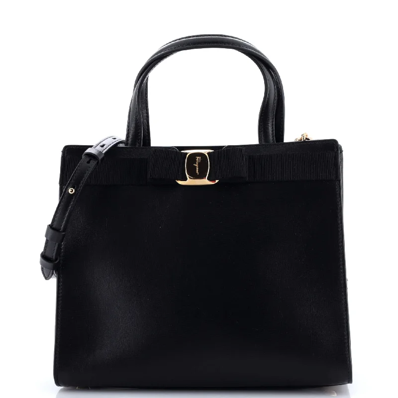 Vara Bow Top Handle Convertible Tote Leather Medium