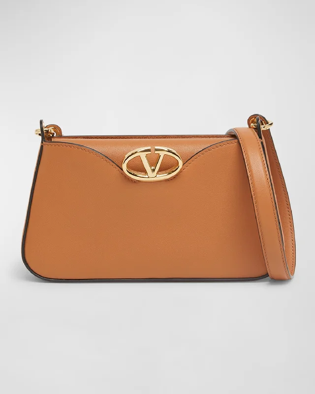 The Bold VLOGO Calfskin Leather Crossbody Bag