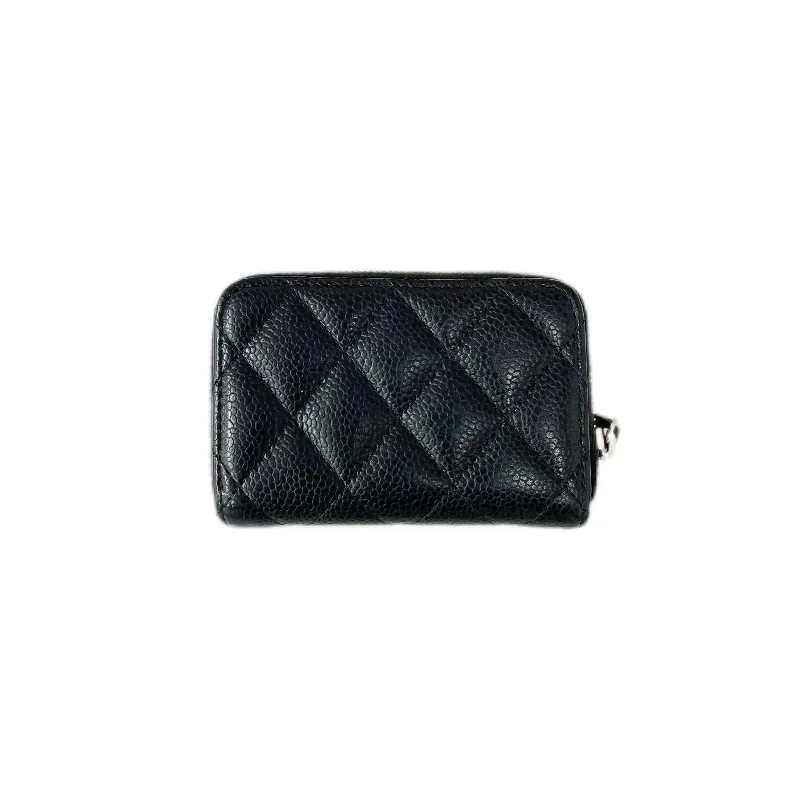 Chanel Zipped Coin Purse Caviar Black