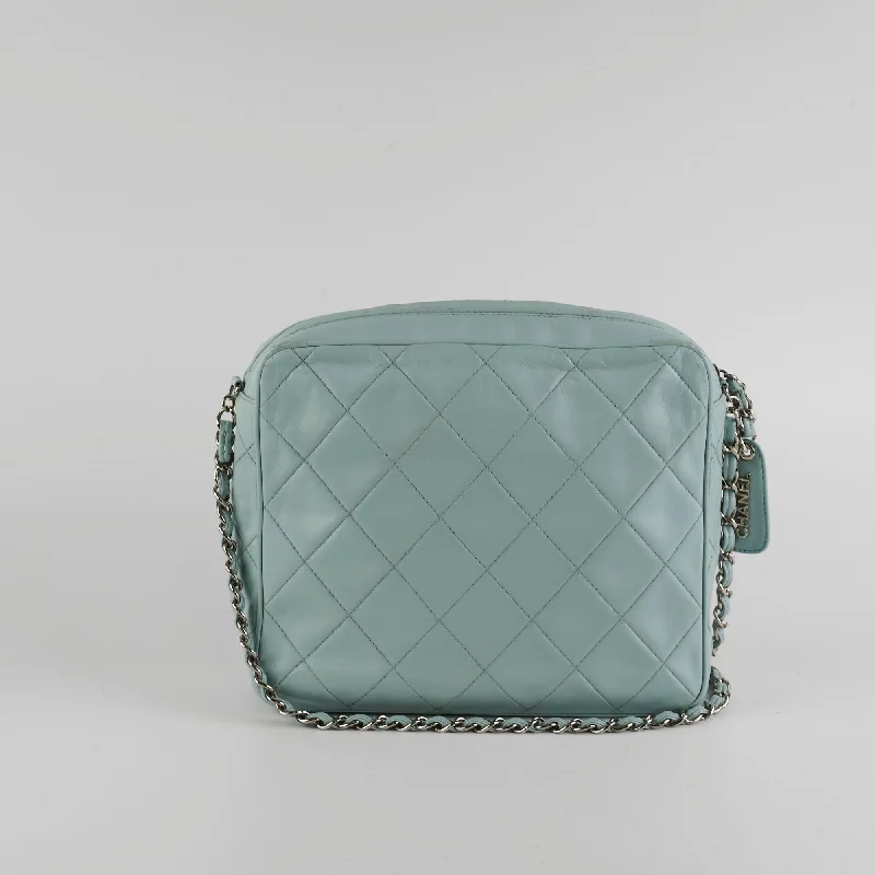 Chanel Vintage Camera Bag Light Blue (Recoloured)