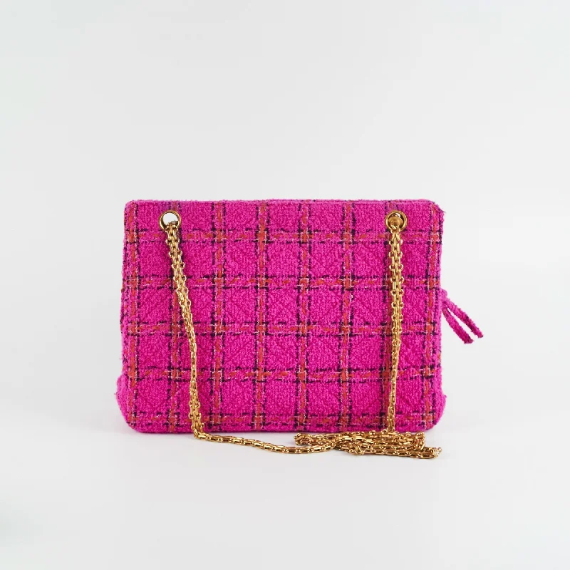 Chanel Seasonal Pink Tweed Shoulder Bag