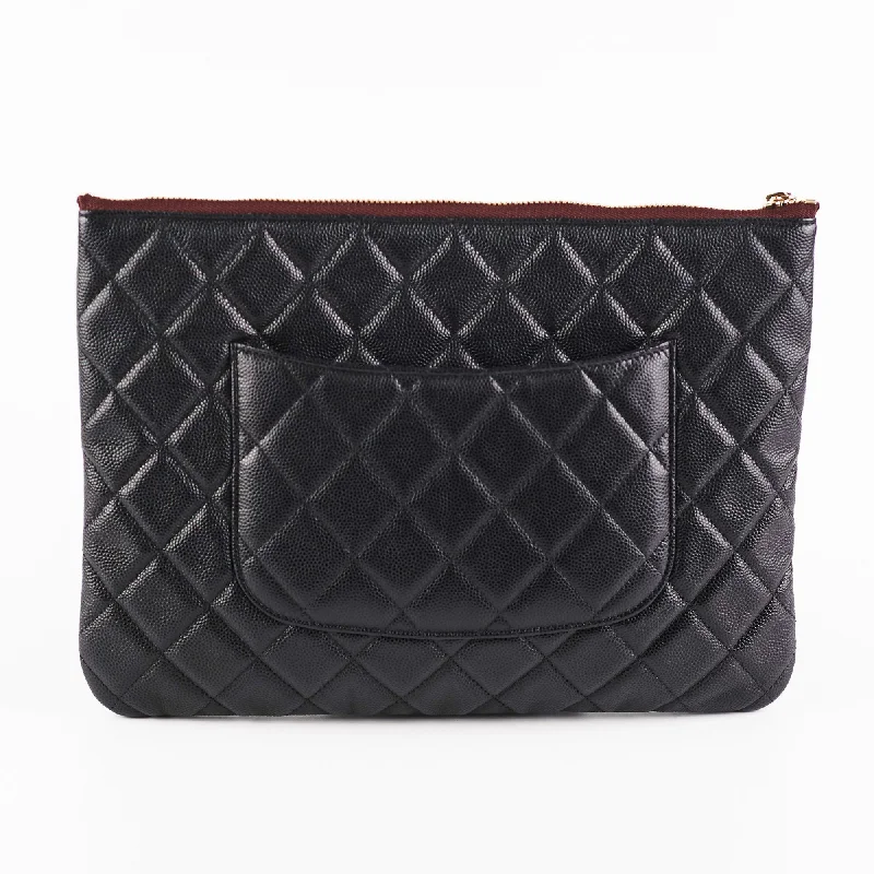 Chanel Medium Black Caviar O Case