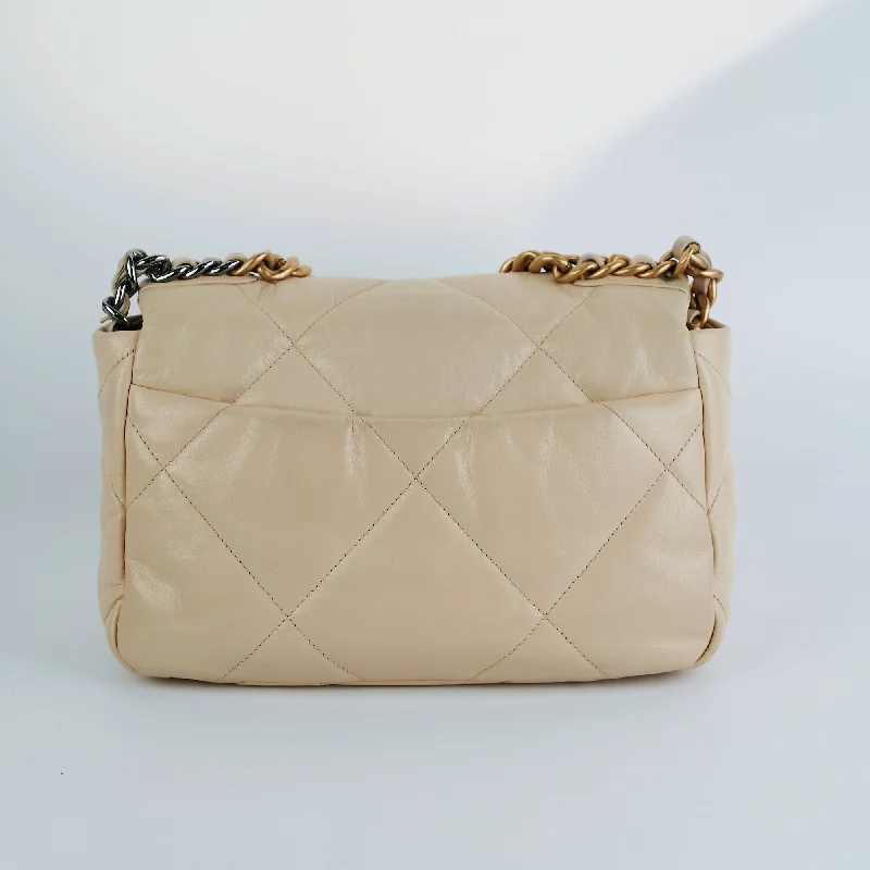 Chanel Small 19 Beige