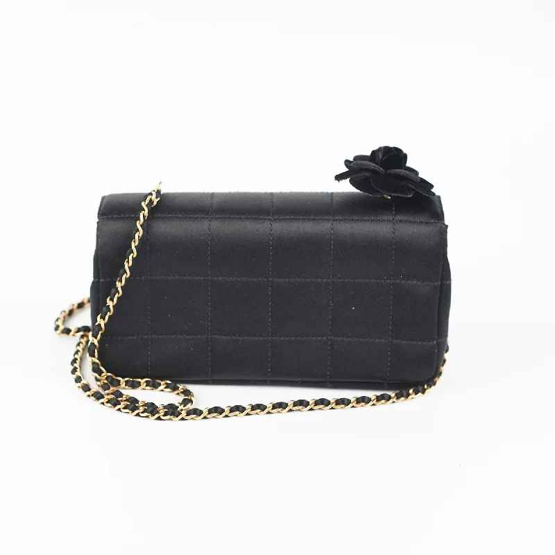 Chanel Vintage Extra Mini Satin Black