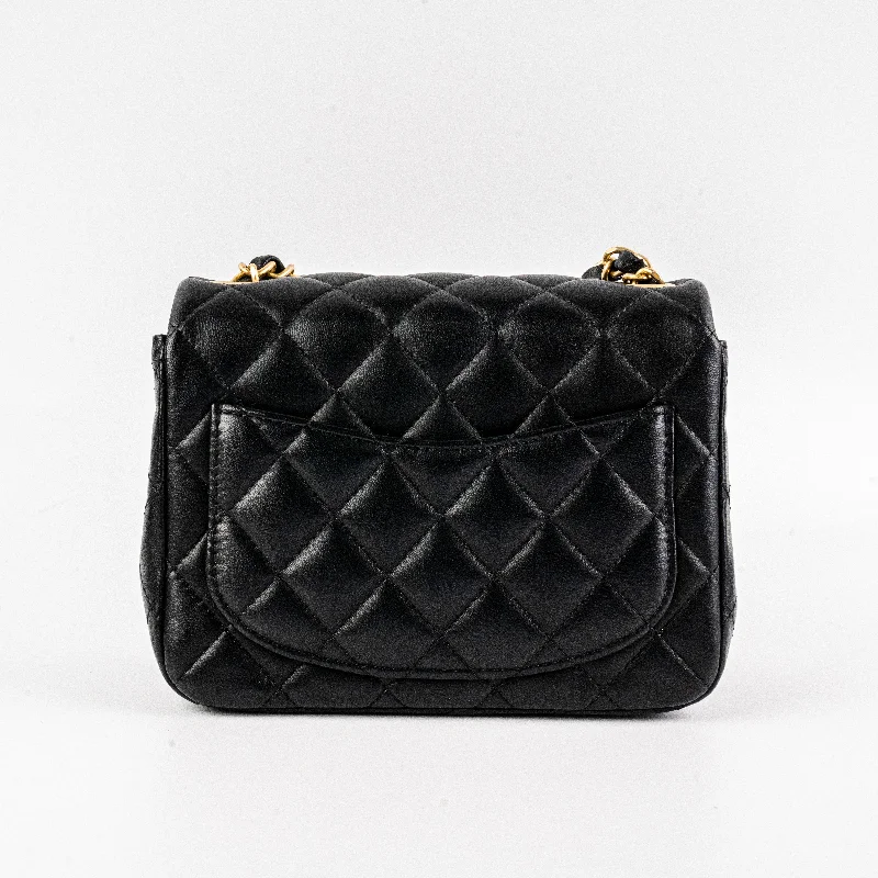 Chanel 19S Mini Square Bag Black