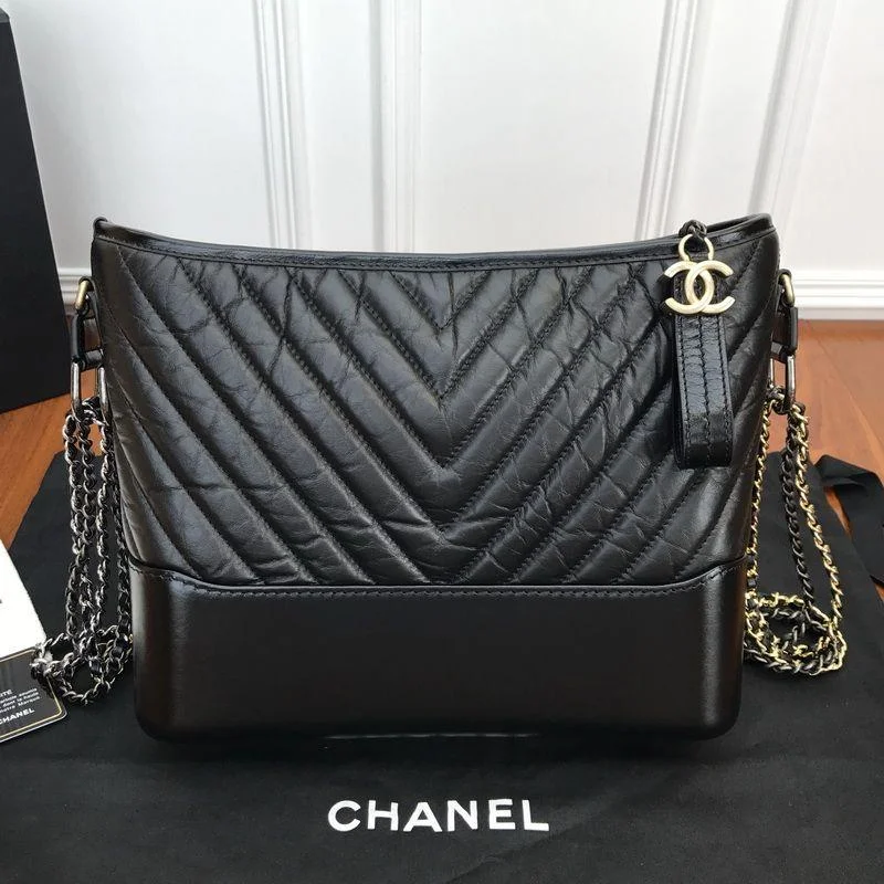 Chanel Hobo Handbag Black