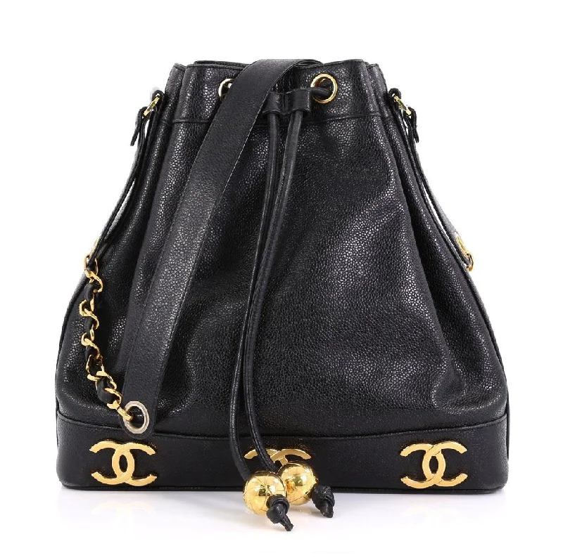 Chanel Lambskin Gold-Tone Metal Backpack Black