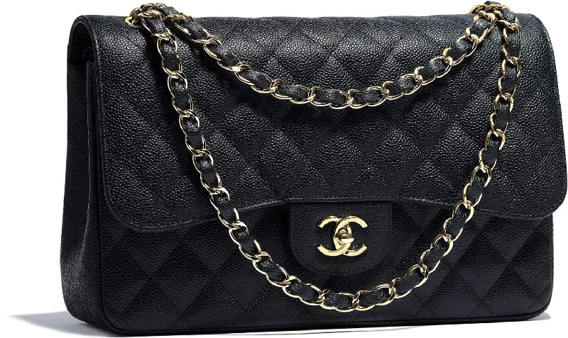 Chanel Large Jumbo Classic Handbag Black